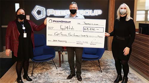 PEER Group's donation to Food4Kids Waterloo